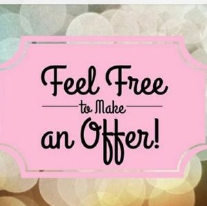 Offers are welcome, I will be happy...